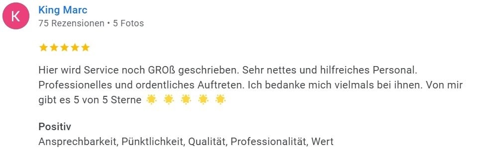 Screenshot GOOGLE King Marc